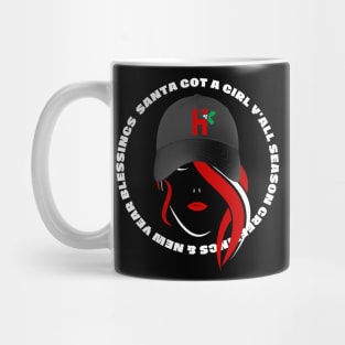 Christmas Graphic  Santa Girl Mug